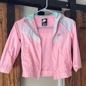 Nike Pink and Teal Checkered Jacket